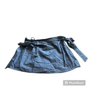 Lulus linen blend mini skirt with little bows